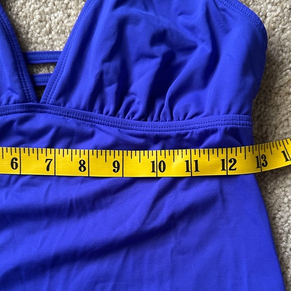 Athleta Strappy Back Tankini Cobalt Blue Women’s Small Swim Beach - Picture 5 of 7